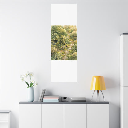Datsuzoku Stone Lantern Canvas Art - Japandi Watercolor
