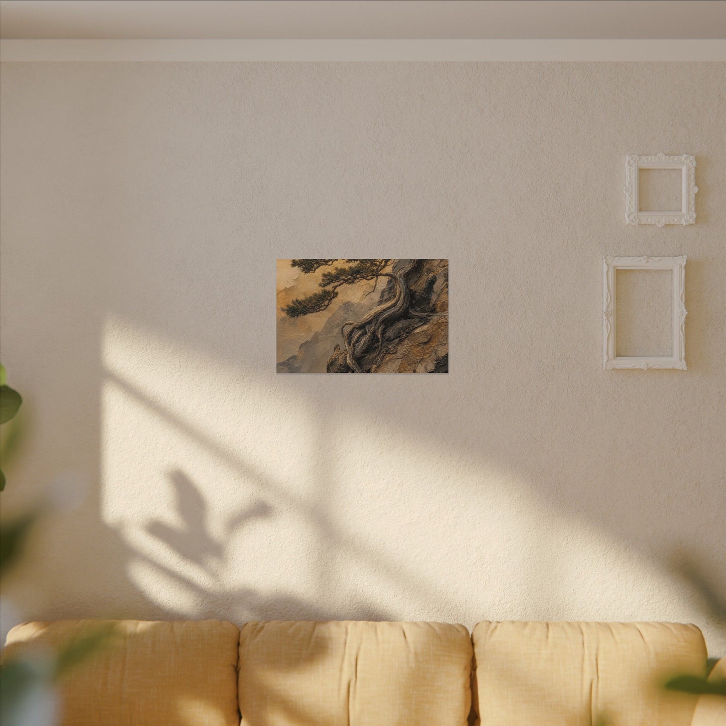 Summer Pine Tree Texture Canvas Art | Cozy Decor