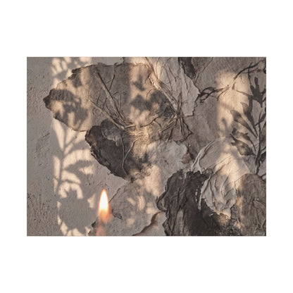 Shadow Play Summer Canvas Art | Japandi Elegant Design