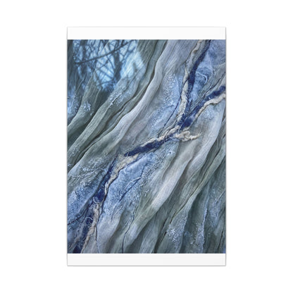 Moonlight Silk Drape Canvas Art - Japandi Mono No Aware