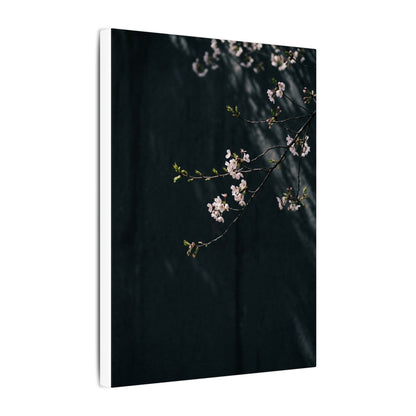 Cherry Blossom Spring Canvas Art | Dark Japandi Sophisticated Design