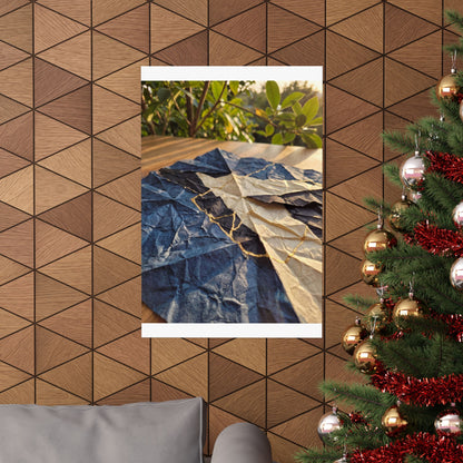 Paper Fold Summer Wall Art Print | Kintsugi Beautiful Design
