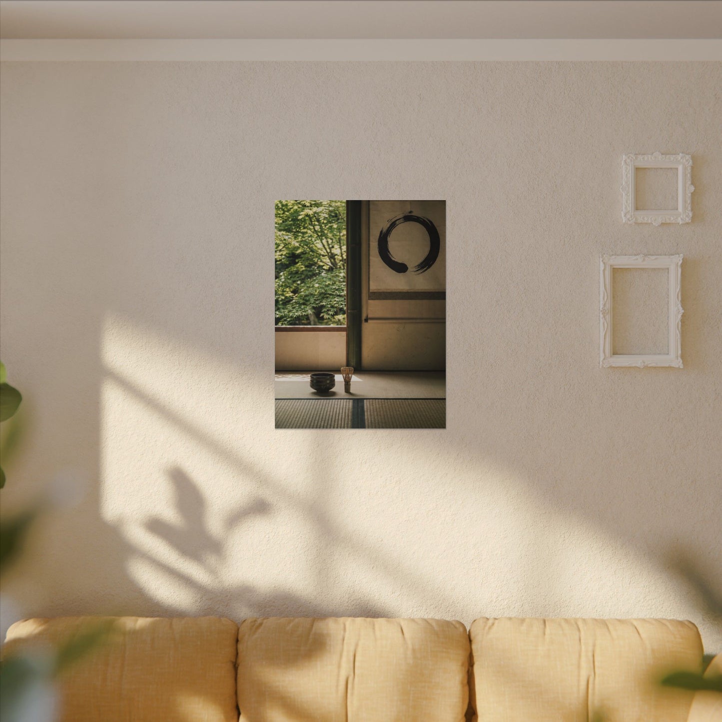 Tea Ceremony Enso Canvas Art | Serene Zen Art