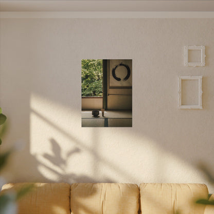 Tea Ceremony Enso Canvas Art | Serene Zen Art