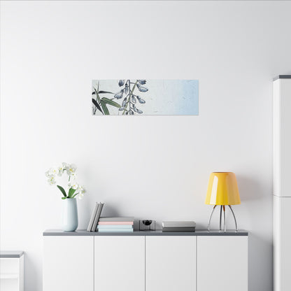 Zen Wisteria in Moonlight | Ukiyo E Inspired Canvas Art
