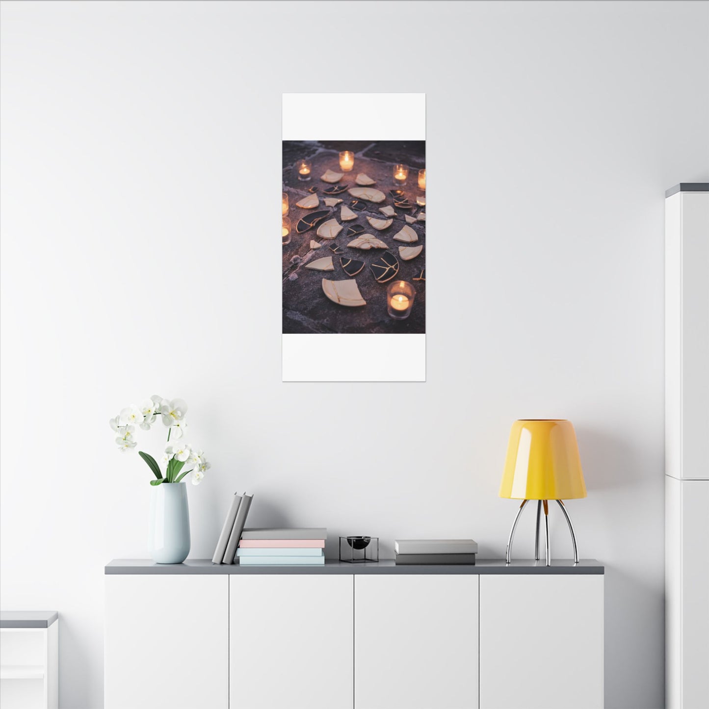Winter Broken Pottery Broken Beauty Canvas Art | Beautiful Decor