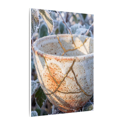 Resilient Ceramic Bowl Canvas Art - Gold Vein Kintsugi