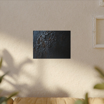 Rust Patina Canvas Art | Winter Dark Japandi Shadow Zen Art