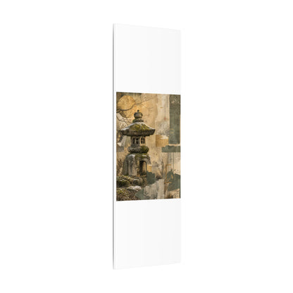 Elegant Stone Lantern Canvas Art - Texture Japandi