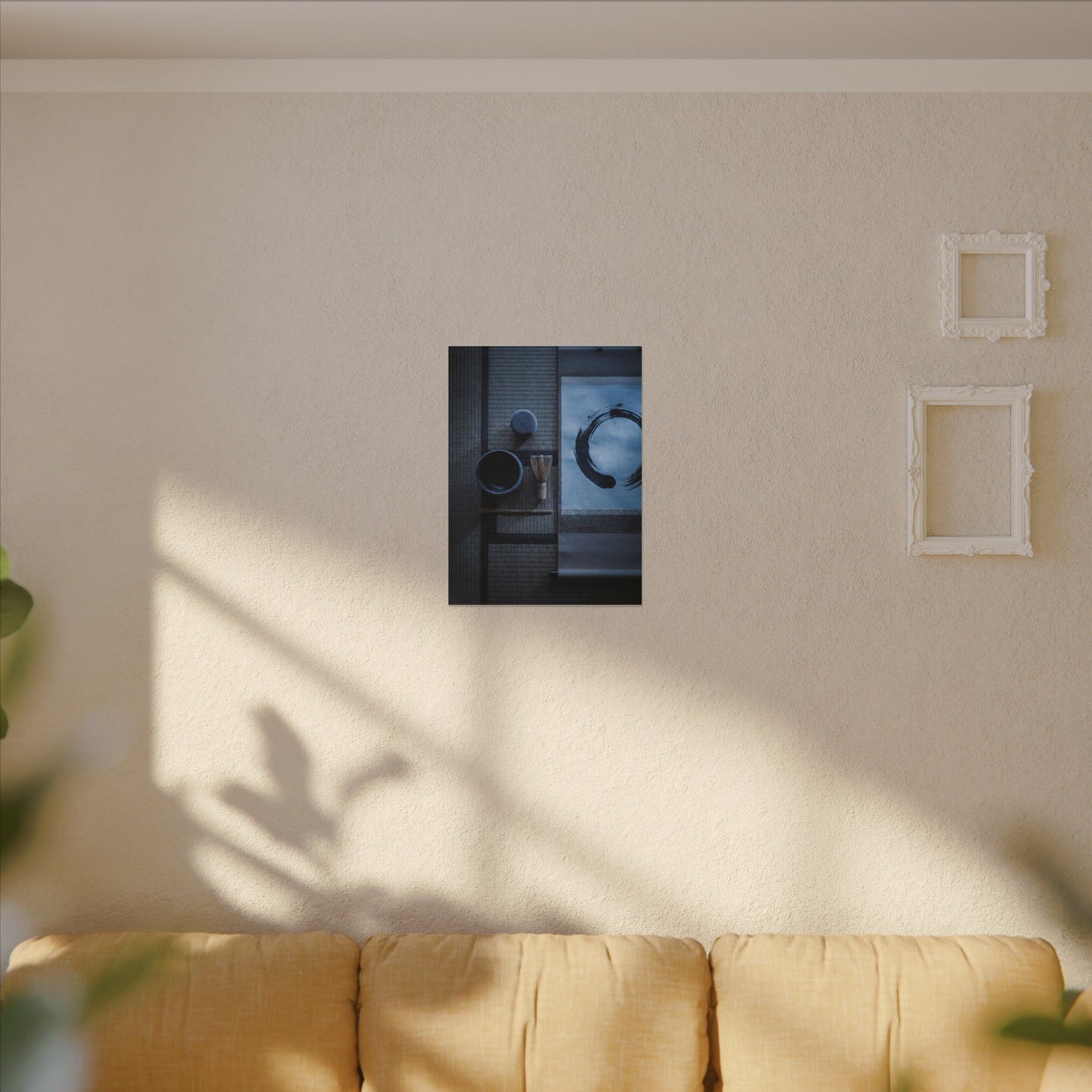 Tea Ceremony Enso Canvas Art | Calm Zen Art