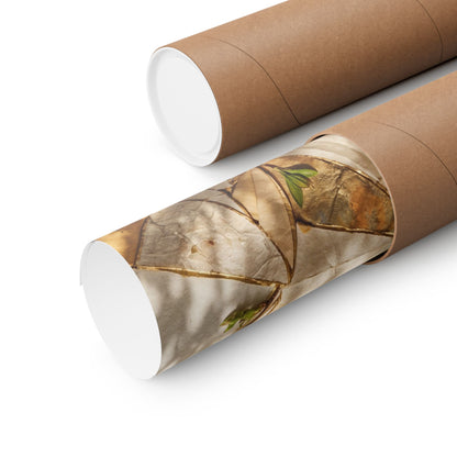 Artful Paper Fold Wall Art Print - Gold Repair Kintsugi