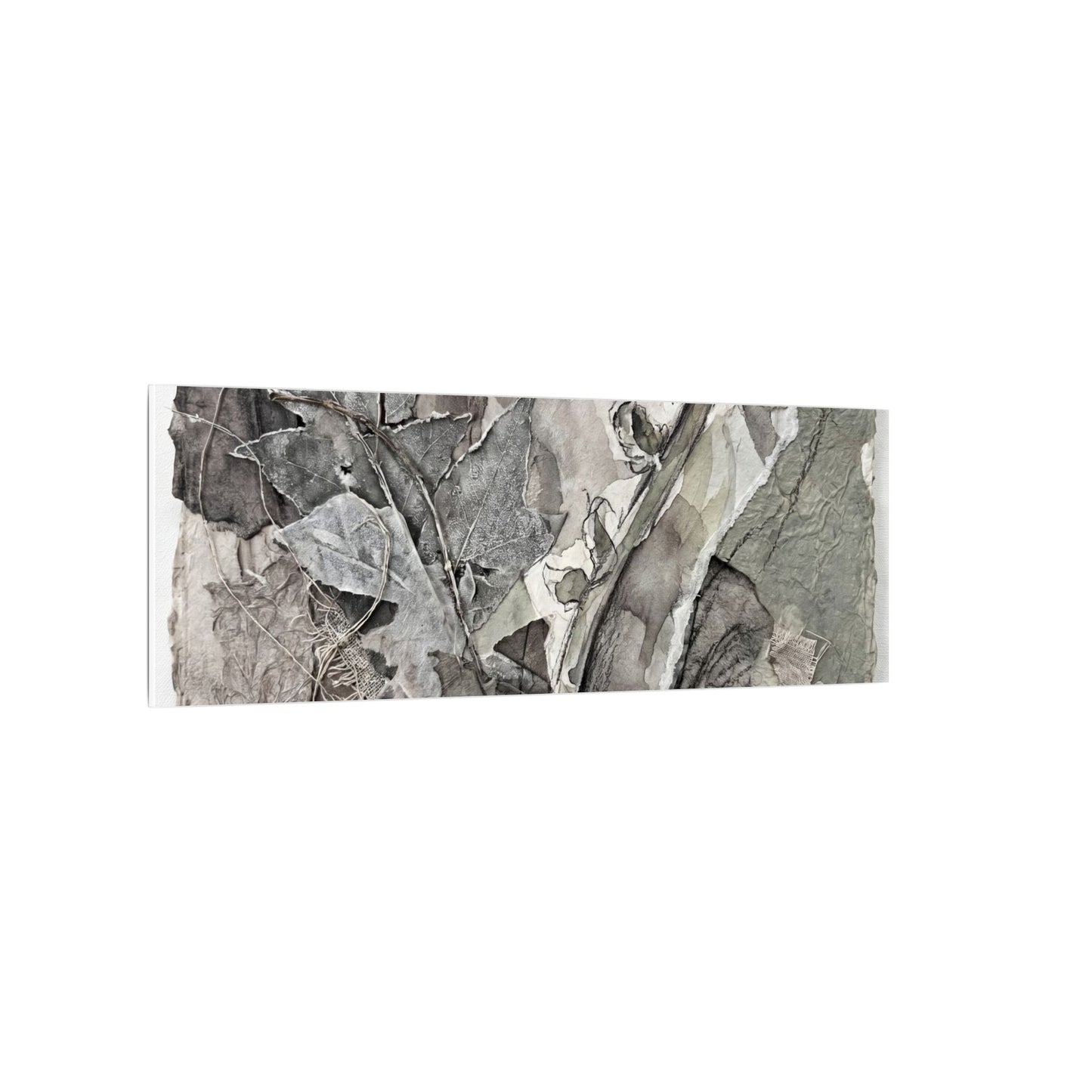 Japandi Fern Unfurling in Overcast | Texture Canvas Art