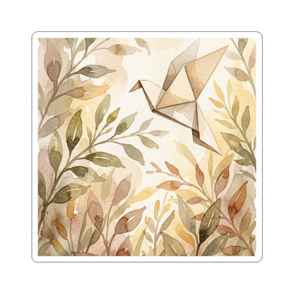 Golden Hour Paper Fold Sticker - Japandi Fukinsei