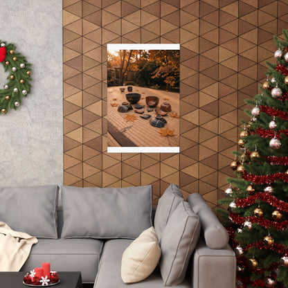 Kintsugi Tea Ceremony in Golden Hour | Broken Beauty Wall Art Print