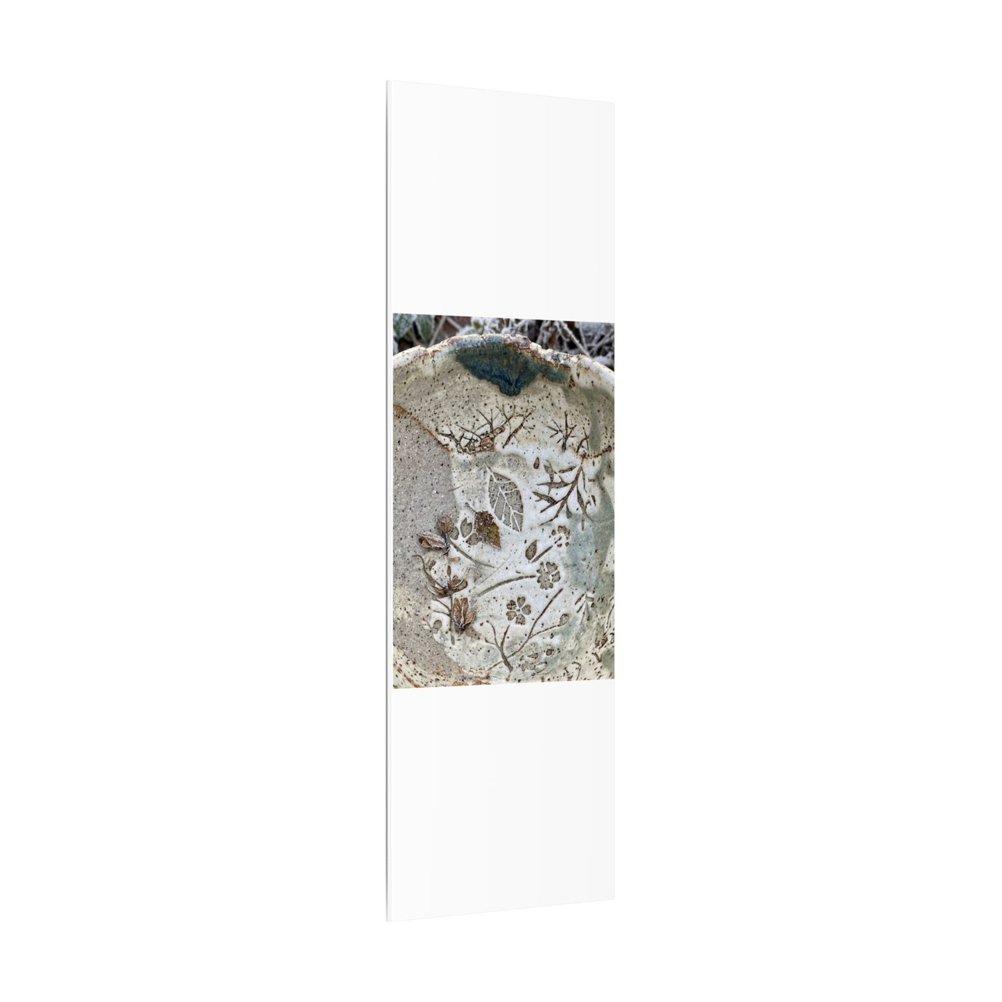 Ceramic Bowl Winter Canvas Art | Japandi Earthy Design