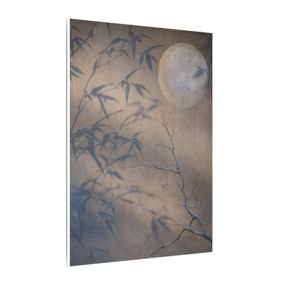Shadow Play Canvas Art | Winter Japandi Japanese Pattern Art