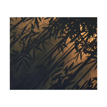 Sophisticated Shadow Play Canvas Art - Shadow Zen Dark Japandi