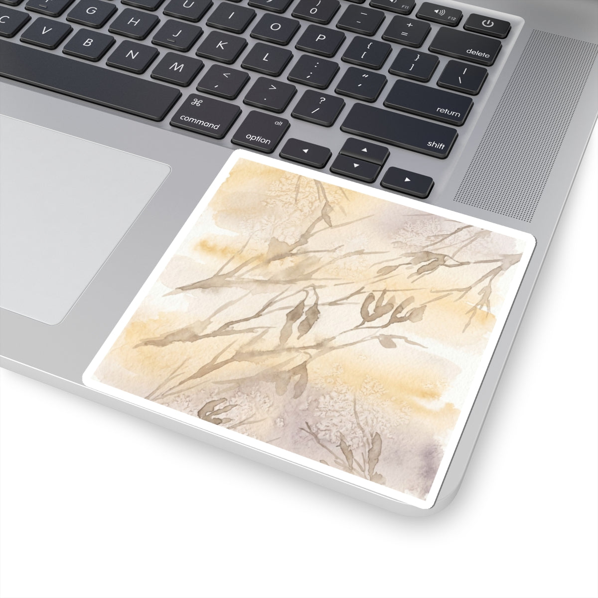 Japandi Shadow Play in Golden Hour | Watercolor Sticker