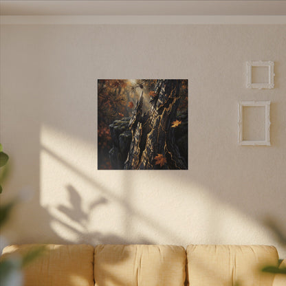 Pine Tree Autumn Canvas Art | Kintsugi Beautiful Design