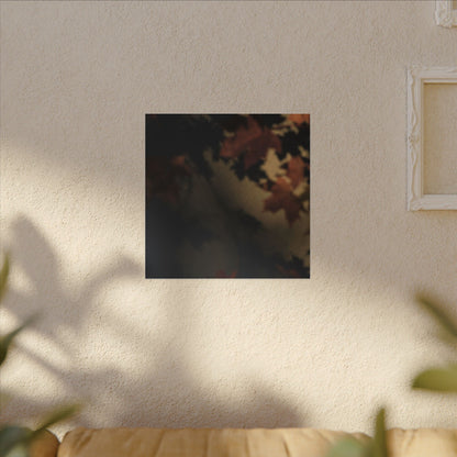 Shadow Play Canvas Art | Autumn Dark Japandi Moody Minimal Art