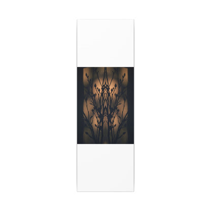 Dark Japandi Shadow Play in Golden Hour | Shadow Zen Canvas Art
