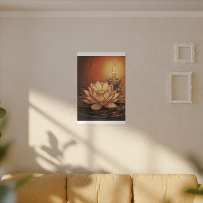 Fukinsei Dried Flowers Canvas Art - Japandi Texture