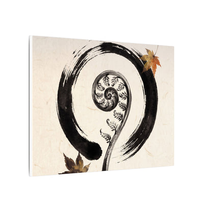 Fern Unfurling Autumn Canvas Art | Zen Peaceful Design