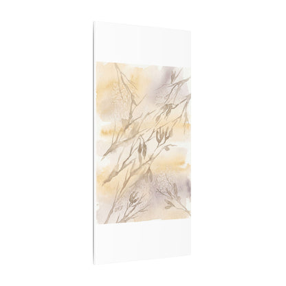Shadow Play Winter Canvas Art | Japandi Warm Design