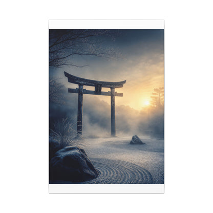 Zen Torii Gate in Golden Hour | Karesansui Canvas Art