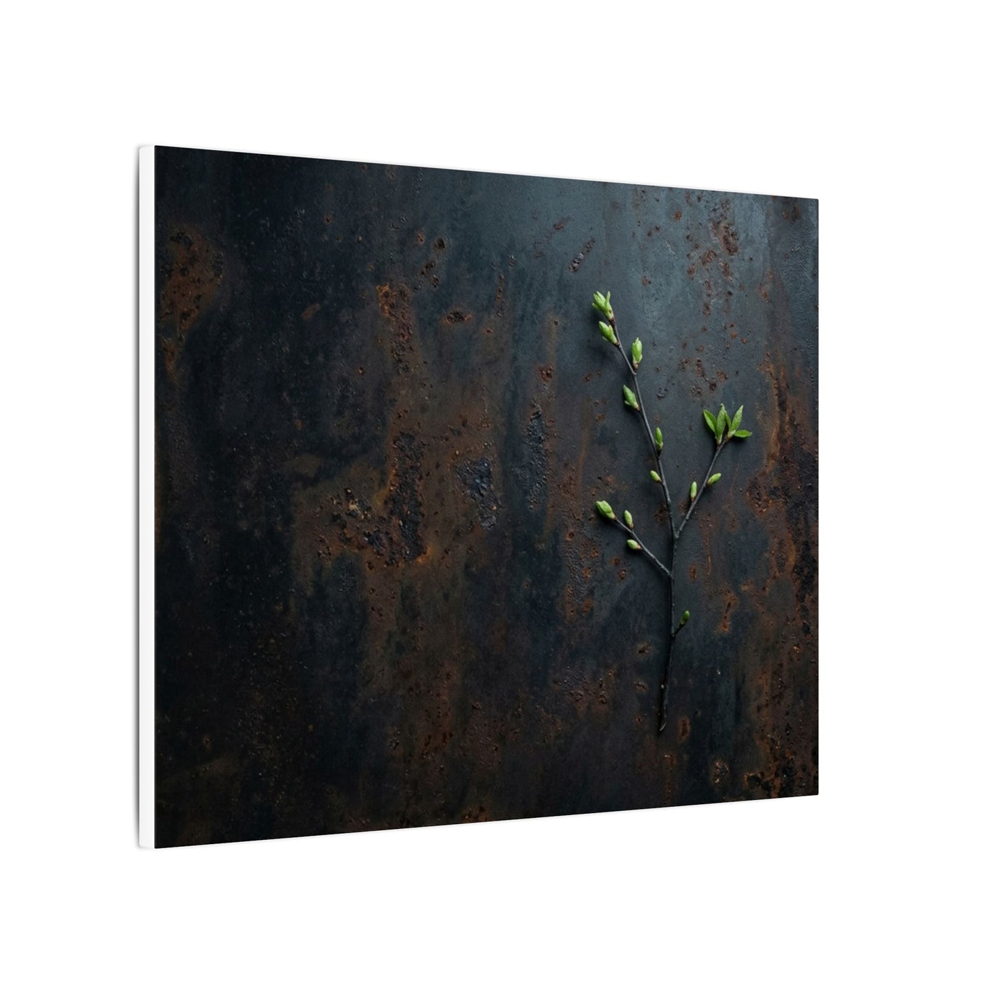 Rust Patina Moody Minimal Canvas Art | Moody Dark Japandi Art