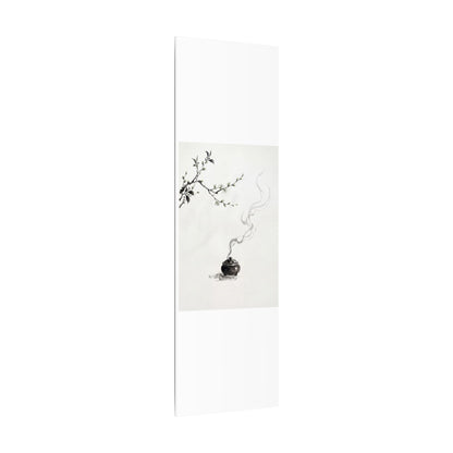 Calm Incense Smoke Canvas Art - Sumi E Zen