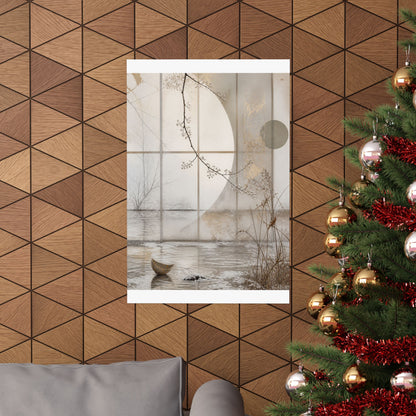 Overcast Shoji Screen Wall Art Print - Japandi Datsuzoku