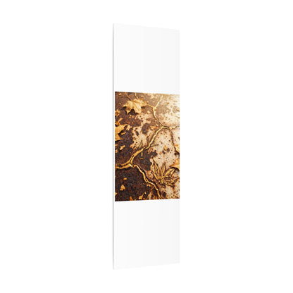 Kintsugi Rust Patina in Golden Hour | Gold Vein Canvas Art