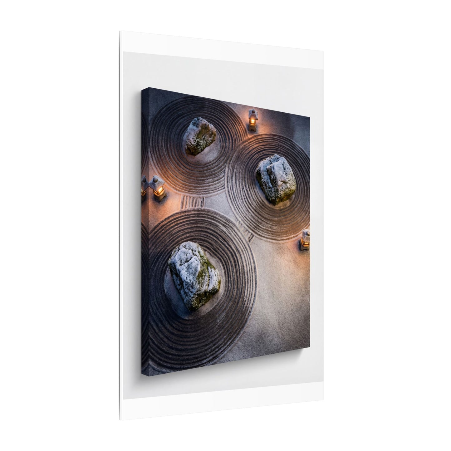 Candlelight Rock Garden Canvas Art - Japandi Ma