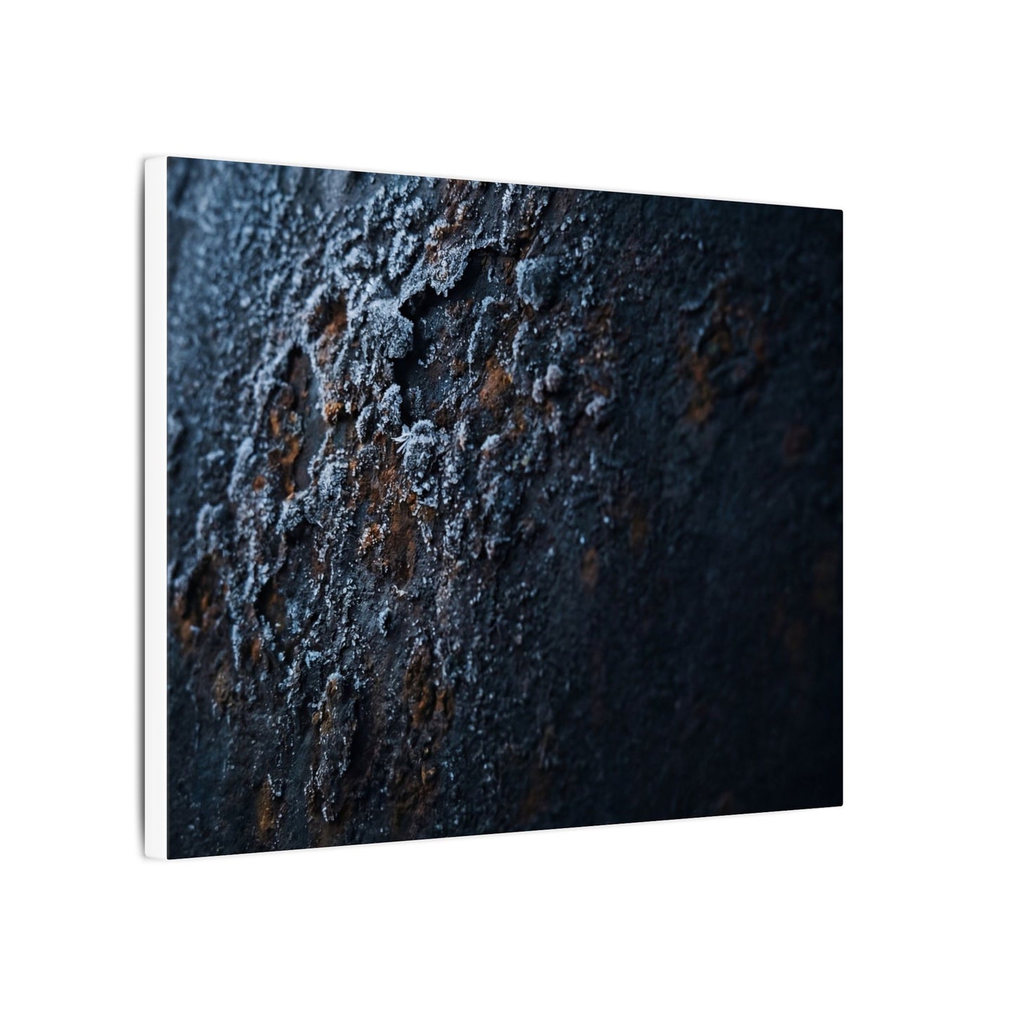 Rust Patina Canvas Art | Winter Dark Japandi Shadow Zen Art