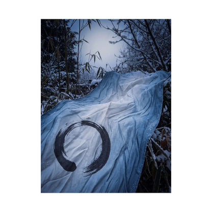 Silk Drape Winter Wall Art Print | Zen Serene Design