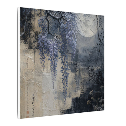 Winter Wisteria Texture Canvas Art | Elegant Decor