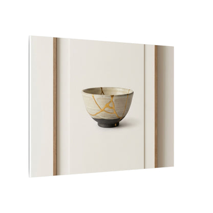 Kintsugi Charcoal Canvas Art