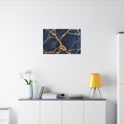 Kintsugi Crackle Canvas Art