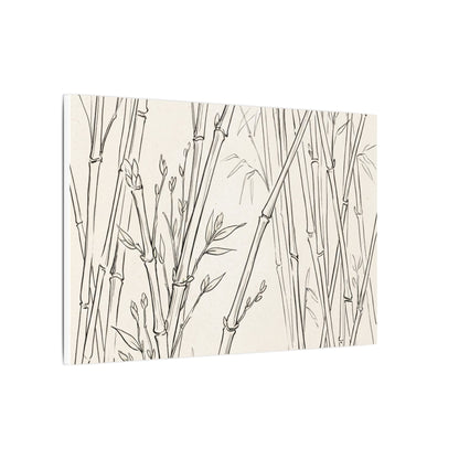 Candlelight Bamboo Grove Canvas Art - Japandi Fukinsei