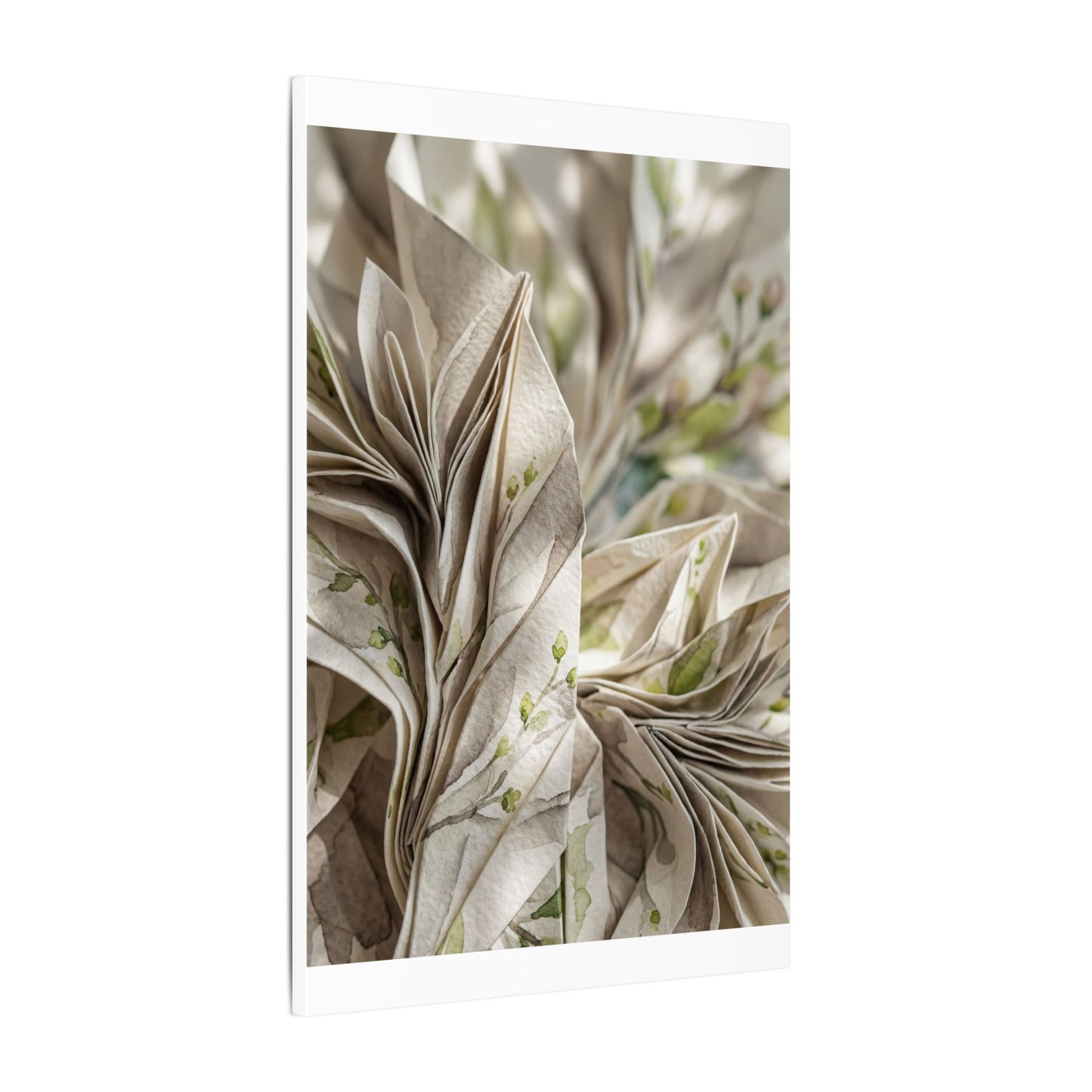 Fukinsei Paper Fold Canvas Art - Japandi Watercolor