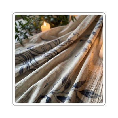 Fukinsei Silk Drape Sticker - Japandi Japanese Pattern Art Print