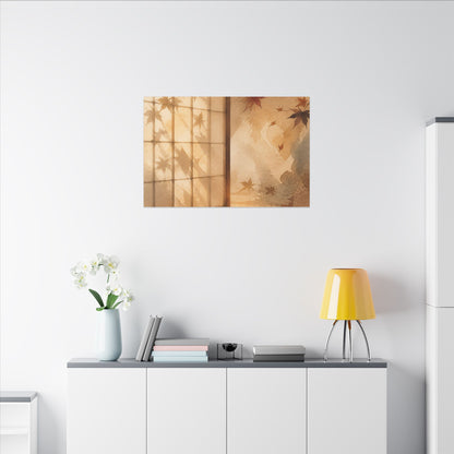 Candlelight Shoji Screen Canvas Art - Japandi Ma