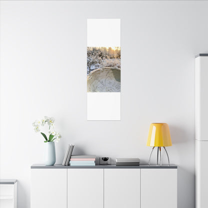 Ceramic Bowl Canvas Art | Winter Japandi Minimal Line Art