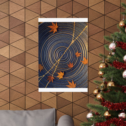 Datsuzoku Water Ripple Wall Art Print - Kintsugi Gold Repair