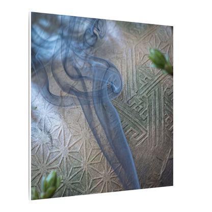 Spring Incense Smoke Japanese Pattern Canvas Art | Neutral Decor