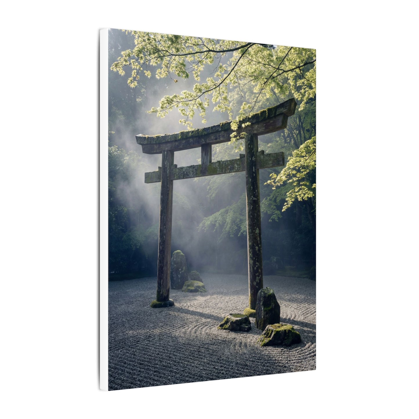 Torii Gate Canvas Art | Spring Zen Karesansui Art