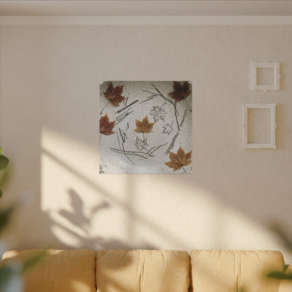 Ceramic Bowl Autumn Canvas Art | Japandi Elegant Design