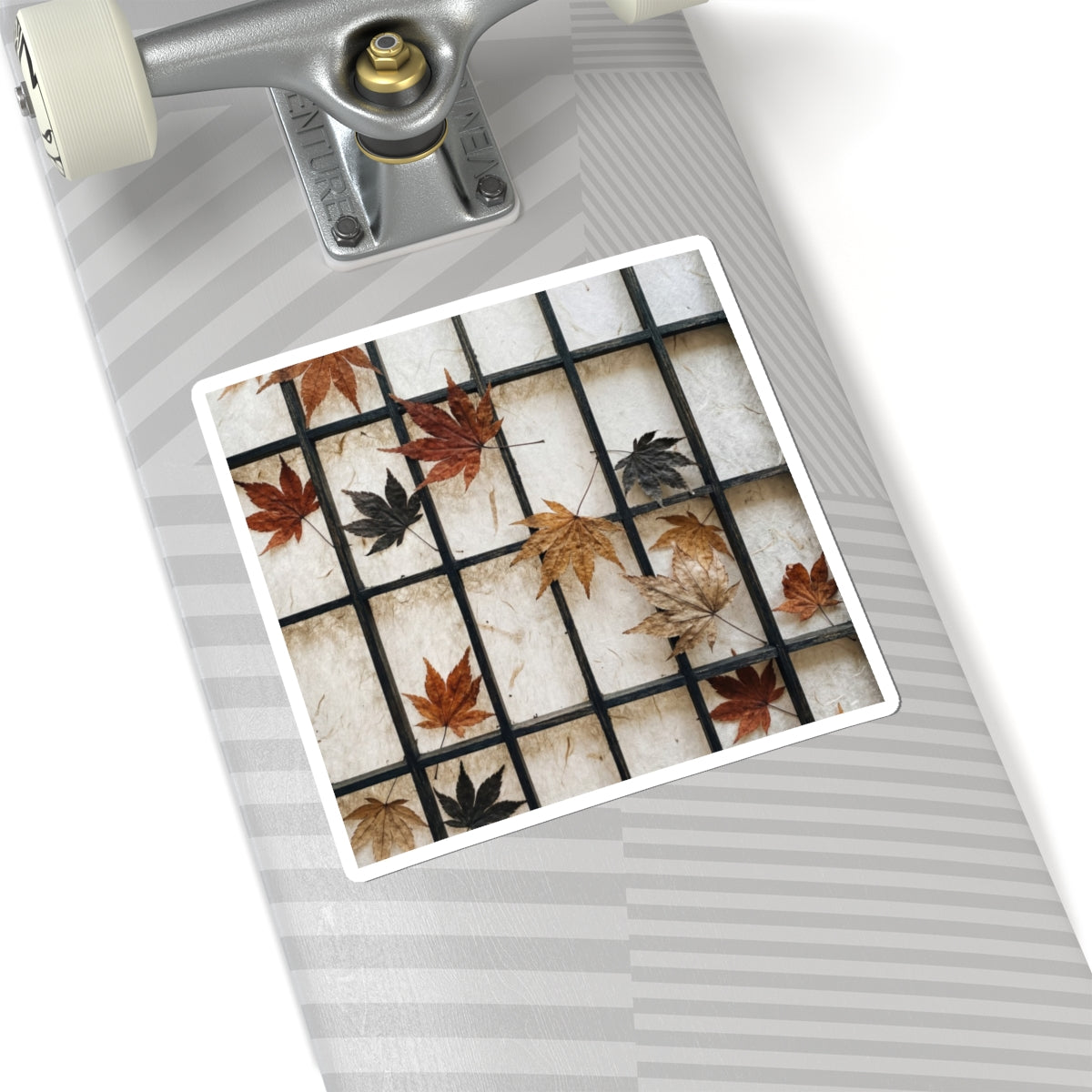 Autumn Shoji Screen Texture Sticker | Neutral Decor Art Print
