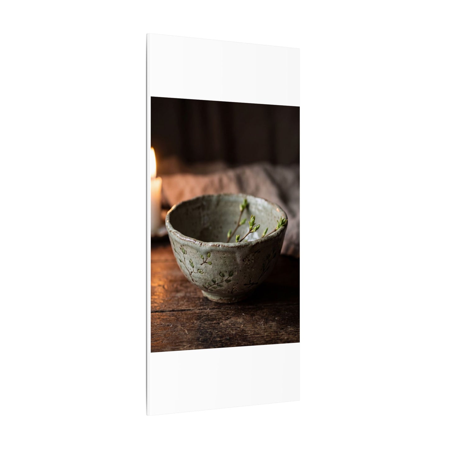 Ceramic Bowl Spring Canvas Art | Japandi Neutral Design